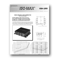 Jensen Transformers VBH-3RR ISO-MAX Component Video Ground Isolator wiith RCA Connectors - specs