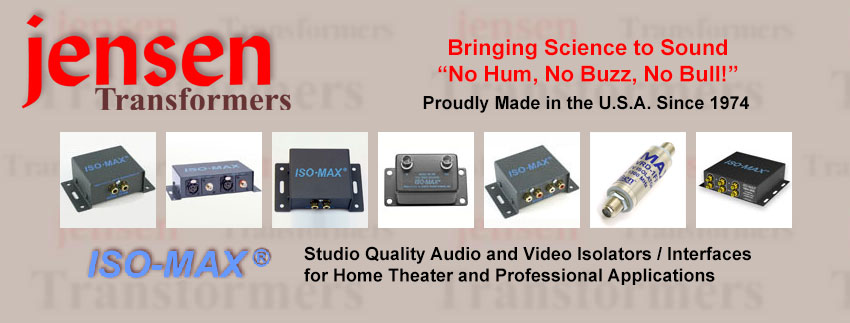 Jensen Transformers ISO-MAX Product Application Guide