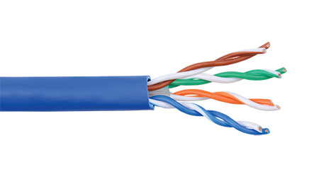 Liberty AV 24-4P-L6-EN-BLU Category 6 U/UTP EN Series 23 AWG 4-Pair Unshielded Cable, blue jacket