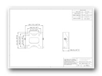 Liberty AV EP26T Tilt Wall Mount for Flat Panel TV - Technical Drawing