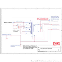 Quadratic Audio MC-1 typical phono transformer schematic drawing