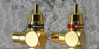 Vampire Wire #90A Gold-plated Right-Angle RCA Adapters