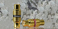 Vampire Wire #DF Gold-plated RCA-Female to Female Adapters